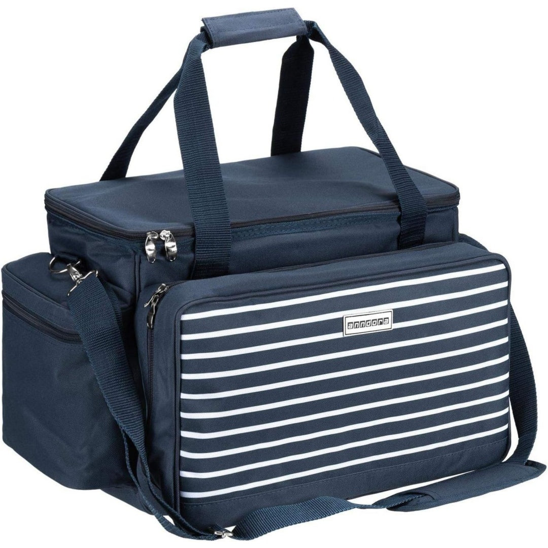 anndora xxl picknicktasche 6 personen vollausstattung 57 teile - farbwahl