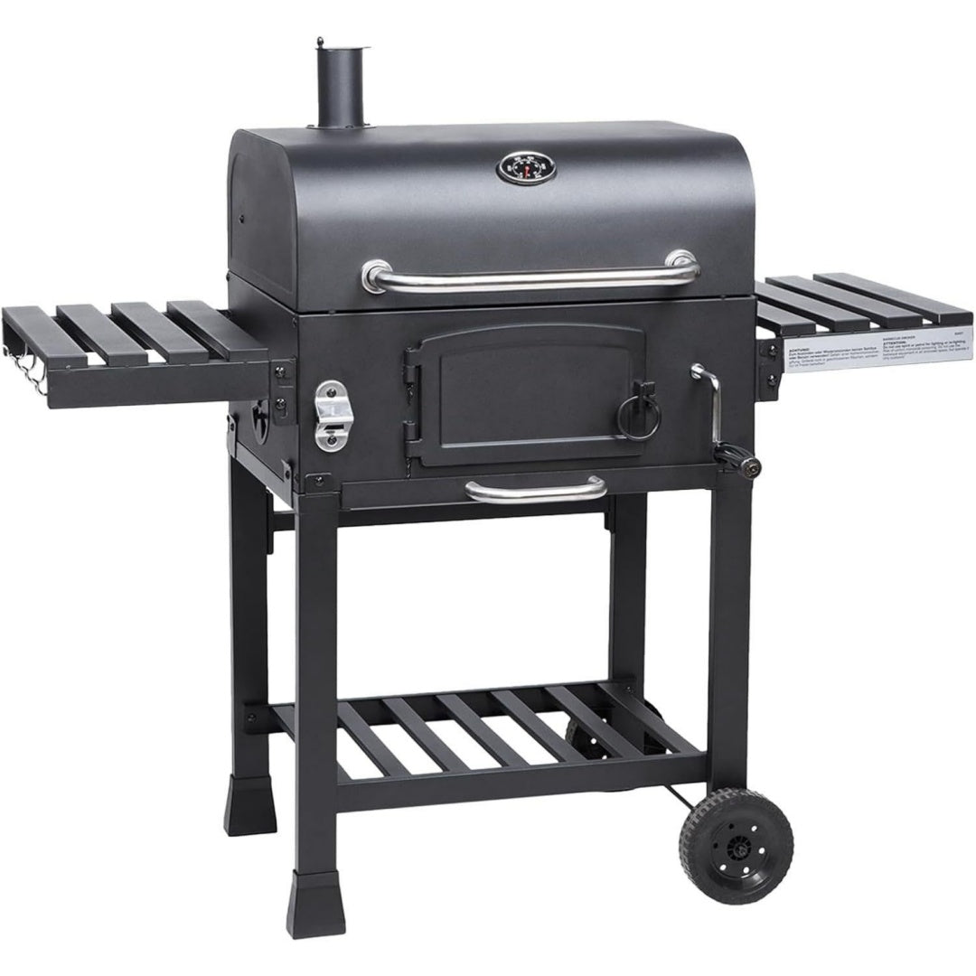 hero xl grill smoker grillwagen holzkohle grill grillkamin standgrill raeucherofen zubehoer